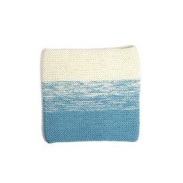 Set căciuliță, fular și mănuși din lână merino – Crem degrade, handmade