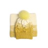 Set căciuliță și fular din lână – Galben miere degrade, handmade