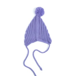 Căciulă tricotată lavandă cu pompon - Confort și stil în sezonul rece