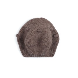 Beretă tricotată cu model bobble – Accesoriu sofisticat pentru iarnă