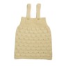 Sarafn din lână merino crem vanilie - Tricotat manual cu detalii delicate | EVANTAI.ro