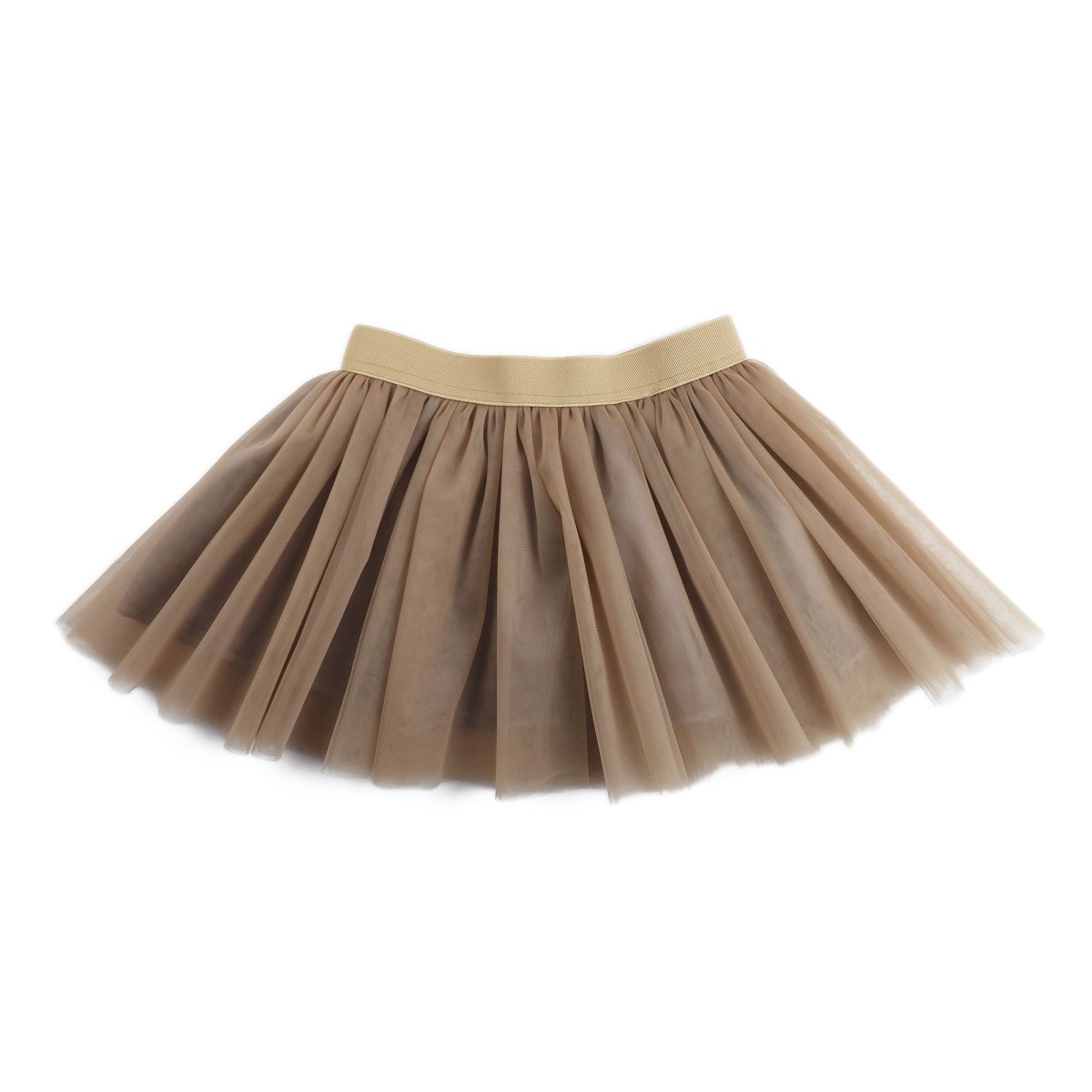 Set fustiță din tulle și bluză croșetată manual – Bej cu accente elegante