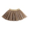 Set fustiță din tulle și bluză croșetată manual – Bej cu accente elegante