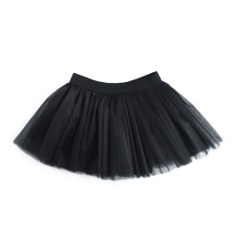 Set fustiță din tulle negru și bluză croșetată manual – Galben și negru